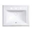 Lavabo de salle de bain encastré en porcelaine rectangulaire blanche avec trop-plein 23 po x 18 po Ruvati