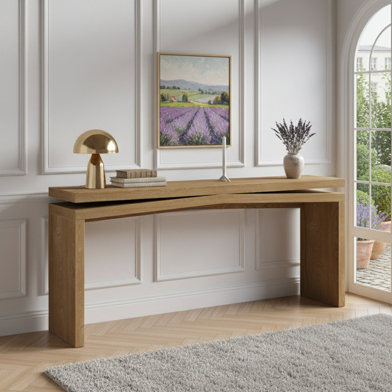 Console en bois, Brun antique