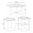 Ensemble de tables basses 3 pièces Monteleone
