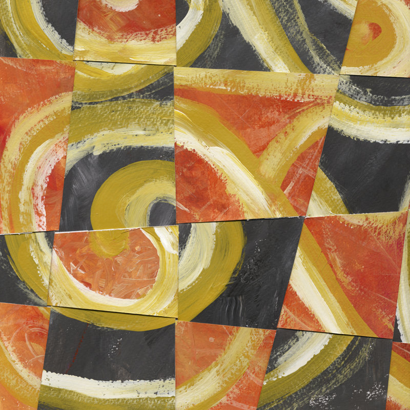 Fire And Slate I by Lisa Choate - Wrapped Canvas Print, 30cm H x 30cm W