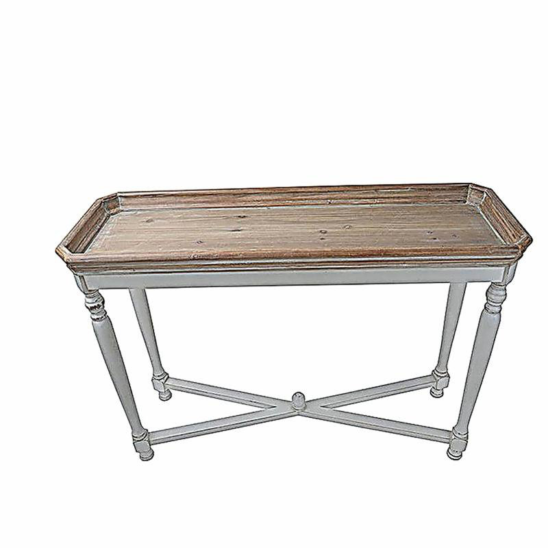 42 po x 14 po x 30 po, version étroite avec table Alcott, console et table de bar