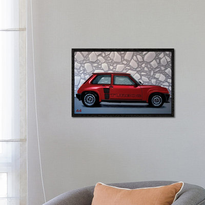 Renault 5 Turbo 1980 by Paul Meijering - Floater Frame Print on Canvas