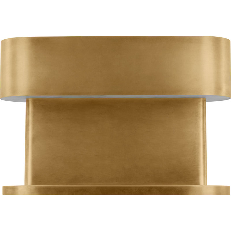 Wyllis Table Lamp, Hand Rubbed Antique Brass, 12" H x 18" W x 5" D