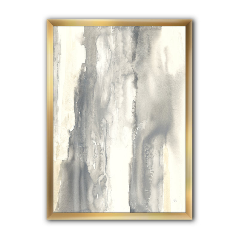 Gold Glamour Direction I - reproduction d'art sur toile encadrée, H 46 po x l 36 po x P 1,5 po, Cadre noir