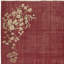 Tapis rouge noué à la main 6,6 x 9,5 pi Art déco rétro chinois