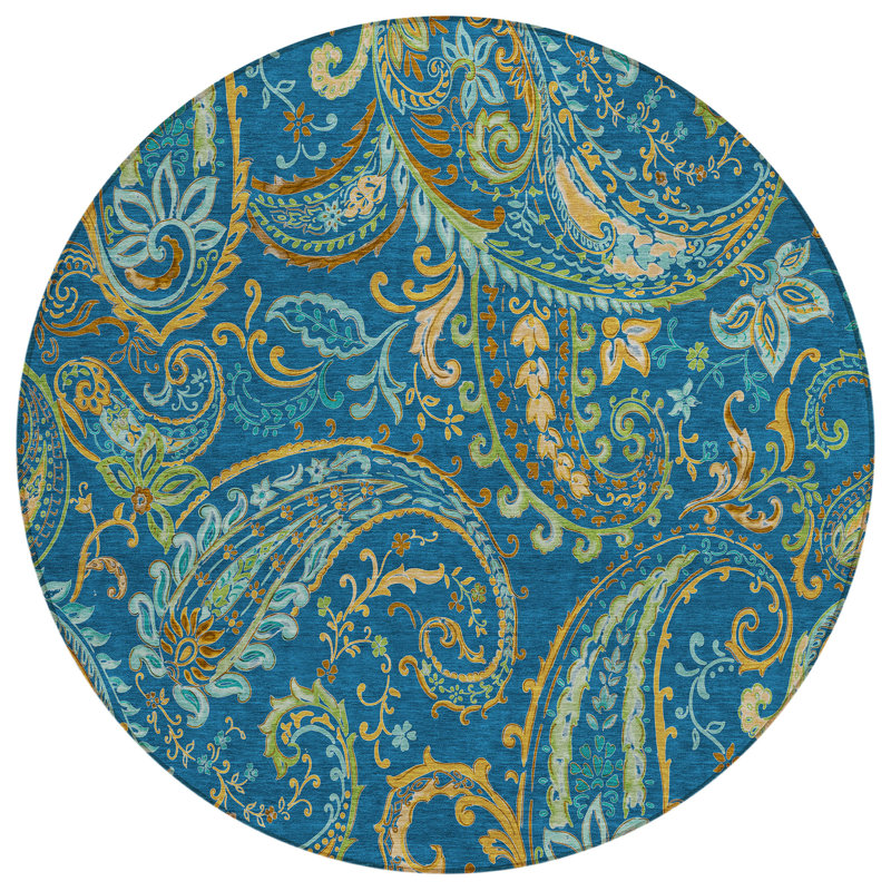 Tapis intérieur / extérieur Kinslee, Rond 8 pi