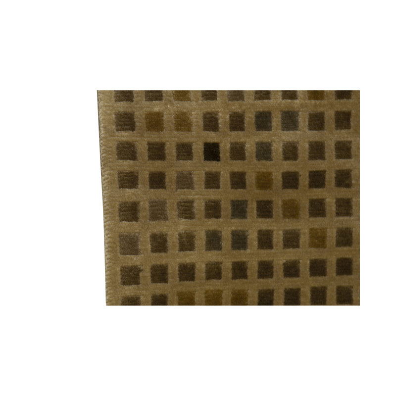 Tapis beige noué à la main de haute qualité