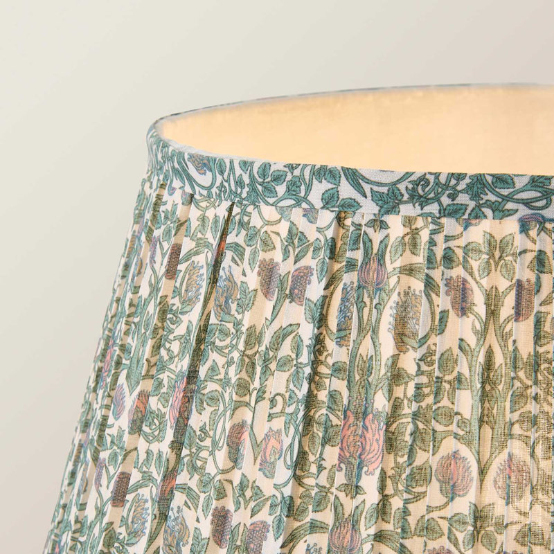 Helgomar Matte Traditional Floor Lamp, Green