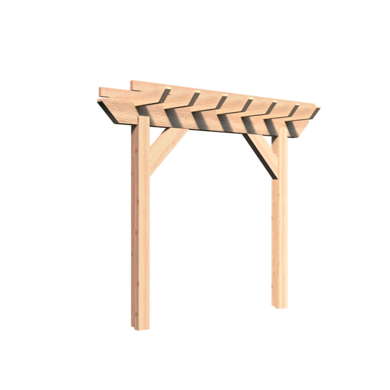 Solid Wood Pergola, 8 ft. W x 4 ft. D