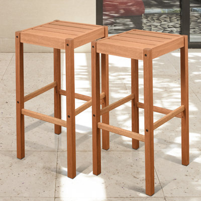 Tabouret de bar en bois Alyisa