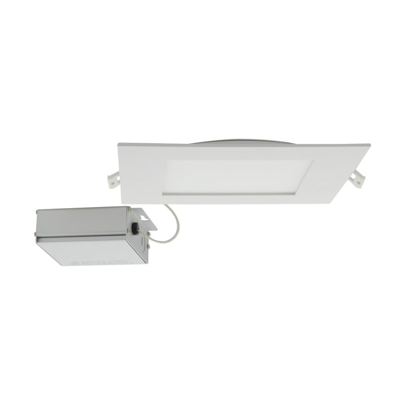 8.86" Ultra Slim Selectable CCT Remodel LED Canless Recessed Lighting Kit