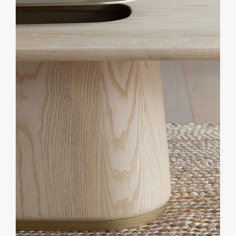 Solid Wood Coffee Table, Burlywood