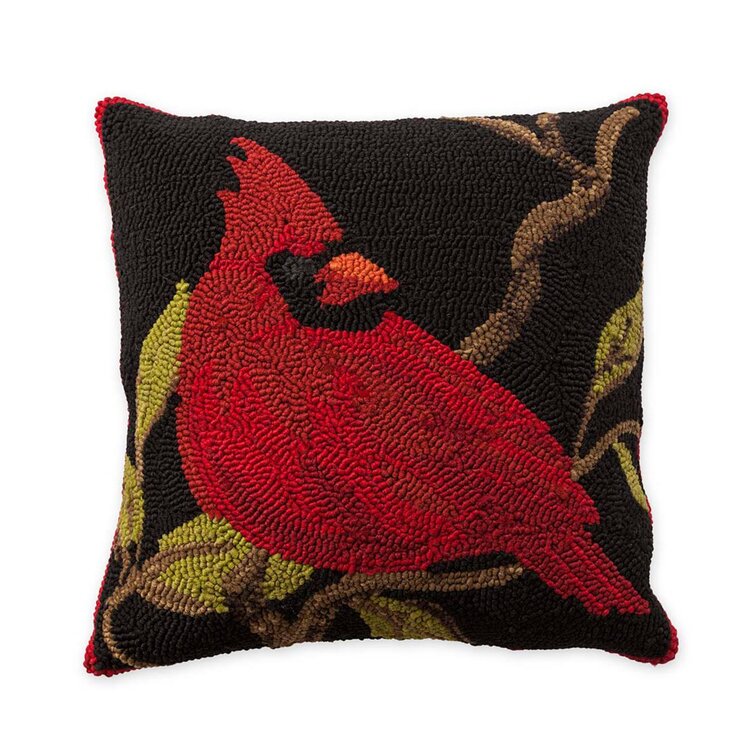 Pillow Rug Hooking Kit - Cardinal Pair