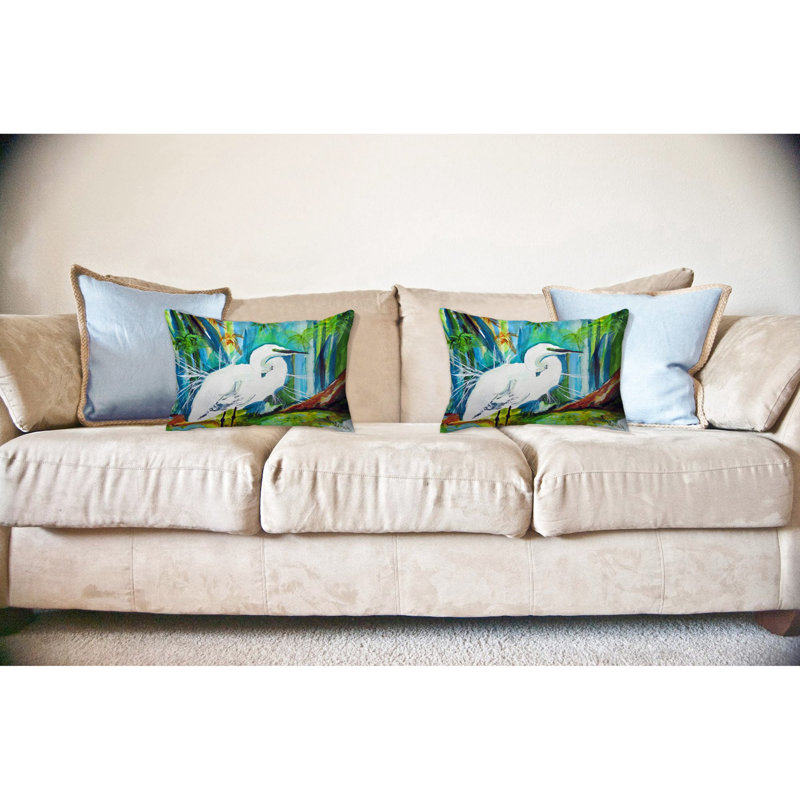  Housse et insert de coussin rectangulaire d'extérieur Acyrlic Egret