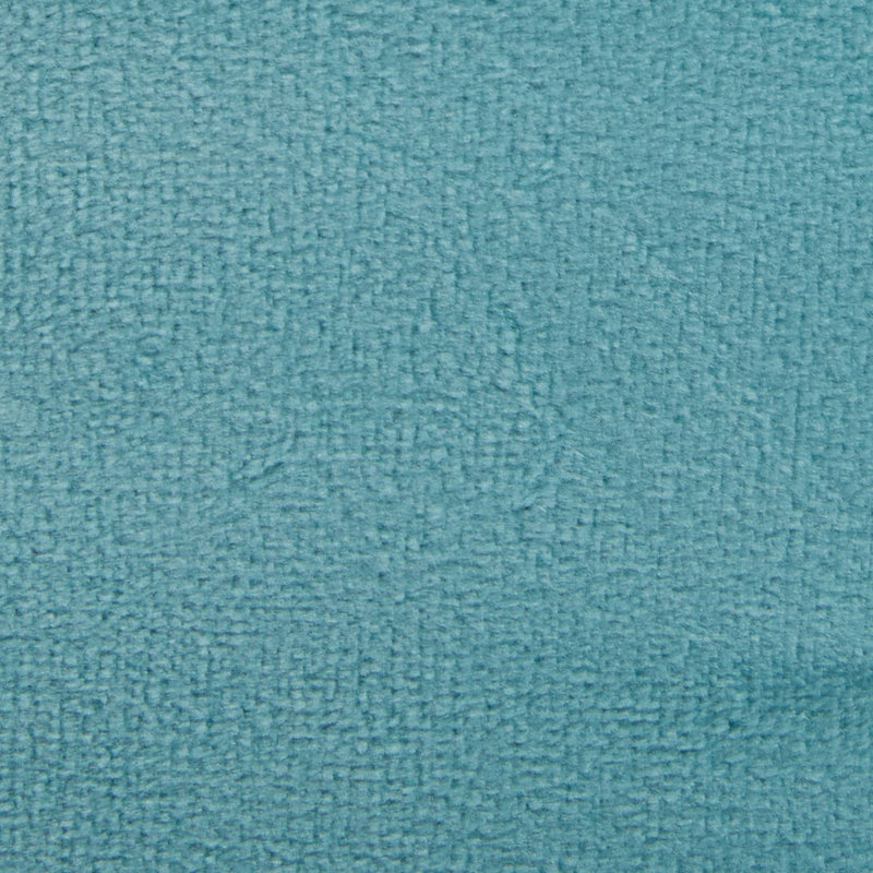 Repose-pieds carré en velours bleu glacier 16 po, Bleu