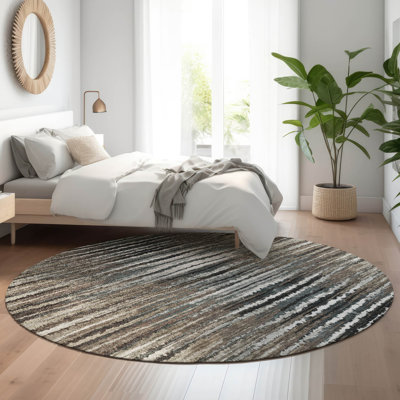 Premium Machine Washable Cerrito AMF604 Brown Rug