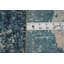Tapis moderne bleu abstrait 5 x 8