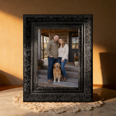 Black 3 PCS 11" x 14" Warm Picture Frame with Wall or Table Placement