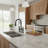 Bridge Kitchen Faucet with 24" Pull-Out Hose & 3-Function Sprayer-121147063