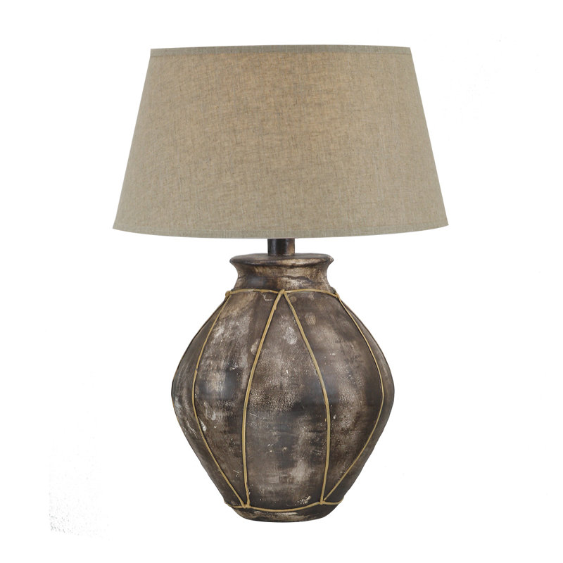 Keito Alabaster Table Lamp, Earthen Brown