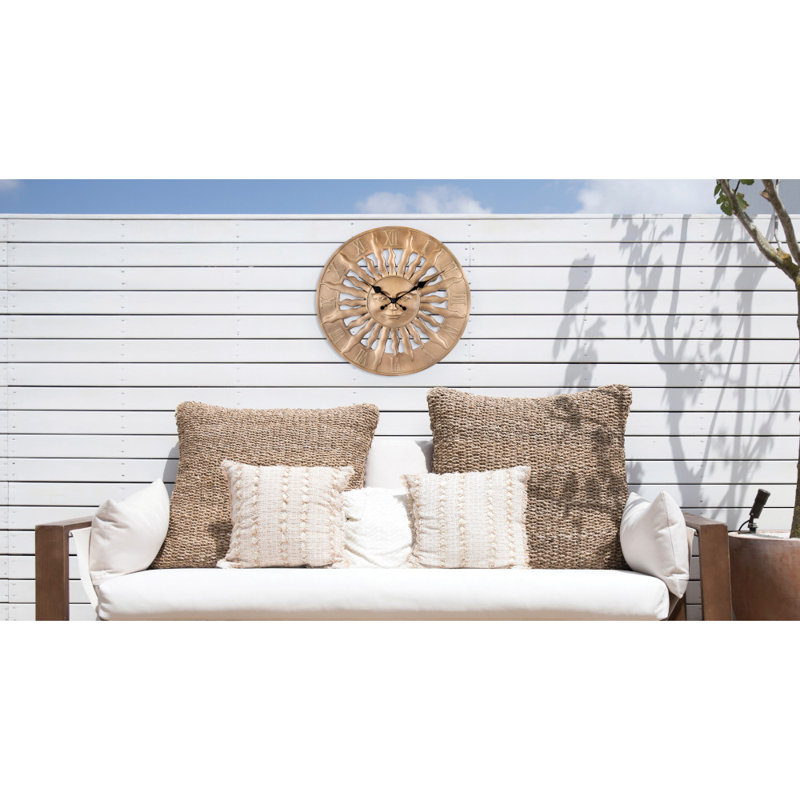 Sunrise Outdoor Resin Wall Clock, C4860