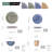 Mandala Ceramic Dinnerware Set 32 Piece - Service for 8-317596764