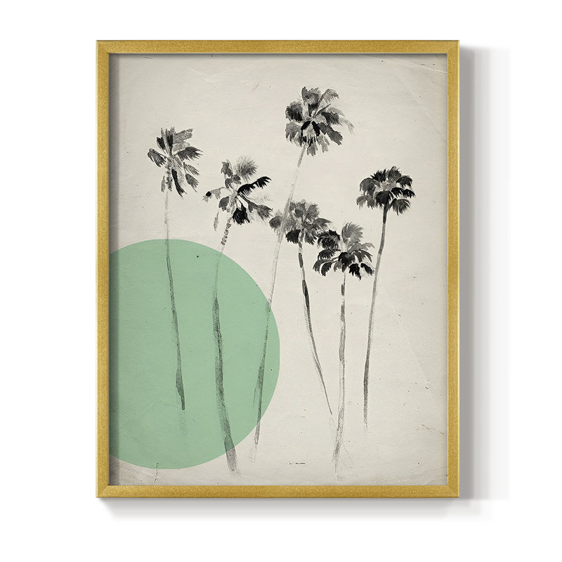 Impression florale vintage encadrée LX III - bois massif, H 21 po x l 17 po, Doré