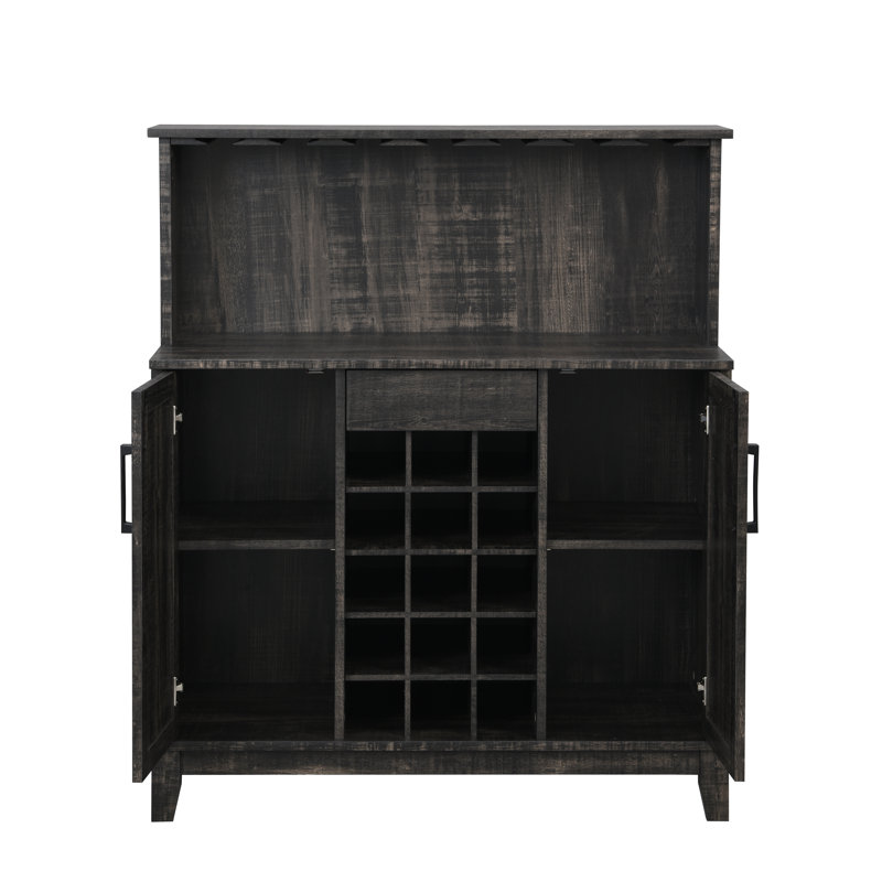 Armoire de bar Dunstable Home, Charbon de bois
