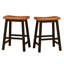TABOURET SADDLE EN BOIS 24 po-1110338771-1110338770
