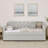 Twin Size Upholstery DayBed with Twin Size Pop-up Trundle and USB Charging Design-2110641596