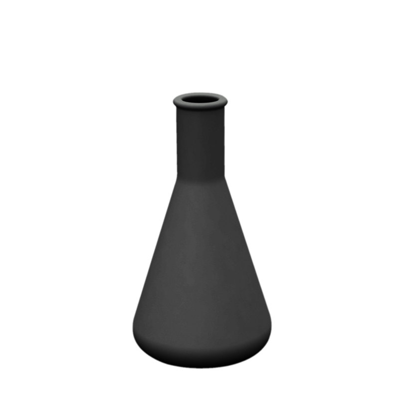 Chemistubes Indoor / Outdoor Resin Floor Vase, 25.5" H x 14.25" W x 14.25" D, Black
