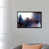 Toile avec cadre gris