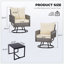 Ensemble de meubles de patio 3 pièces en rotin avec table basse, sièges d'extérieur pour porche, balcon et jardin-997485074-997485075