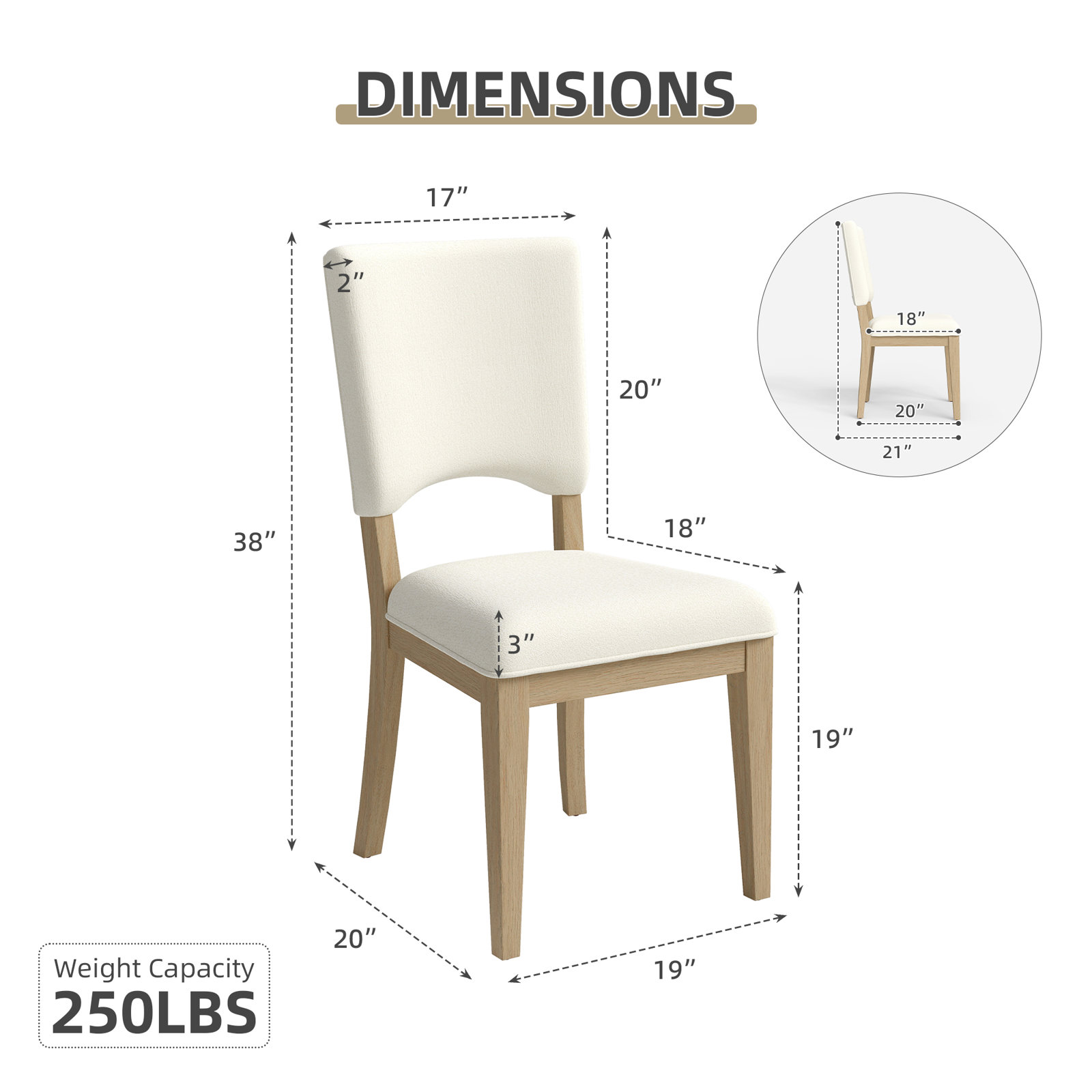 Dutton Oak Dining Chair, Natural Oak