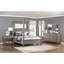 Commode 1 pièce à 8 tiroirs en chêne gris