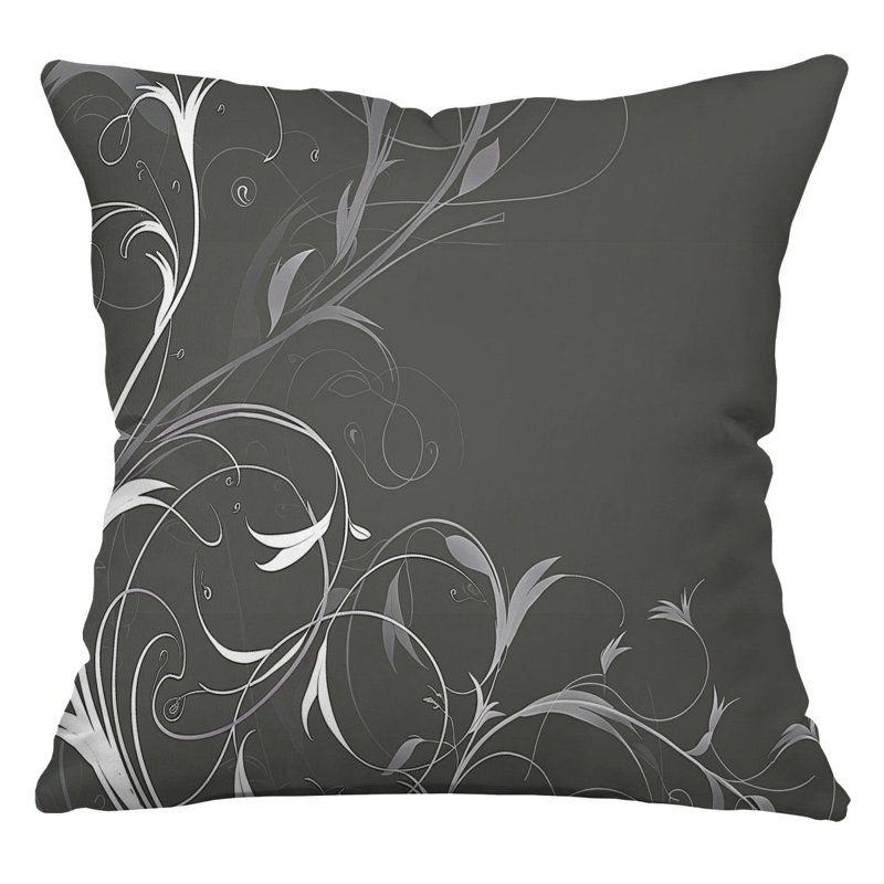 Coussin en coton Swirls, H 26 po x l 26 po