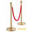 VEVOR Crowd Control Stanchion Posts with 5FT Velvet Ropes and Fillable Base