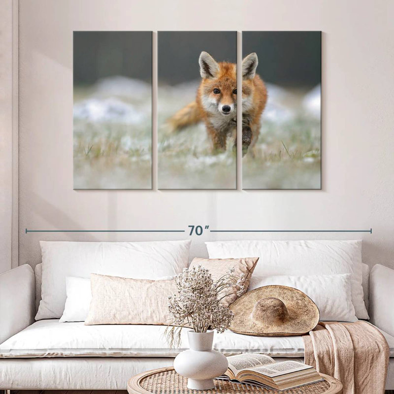 Baby Red Fox, 32" H x 50" W