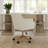 Martha Stewart Rayna Upholstered Swivel Home Office Chair with Flared Arms-125008712-125008713-125009774