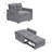 High quality multifunctional sofa futon with adjustable backrests-352053419