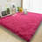Shag Area Rugs for Living Room, 6x9 ft Soft Fluffy Rugs for Bedroom, Nursery, Kids Room Home Decor, Rose Red-1153120246