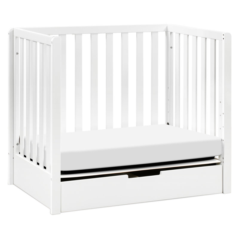 Lit de bébé convertible 4-en-1 Colby avec rangement, Blanc