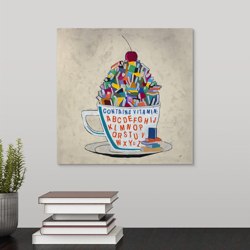 « vitamines a à z », peinture sur toile, Toile tendue, H 12 po x l 12 po x p 1,25 po