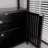 Black Large Capacity Bamboo Storage Cabinet Furniture For Bathroom Living Room Bathroom Bamboo Storage Cabinet With Shelves