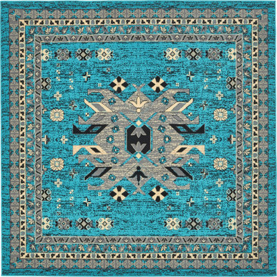 Tapis oriental turquoise Eesi