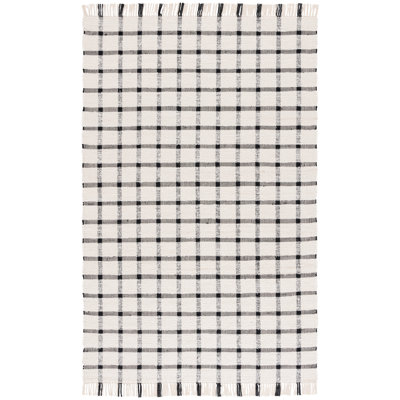 Abira Handwoven Recycled Cotton Plaid Rug