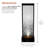 Clear Glass Panel with Embossed Leaves Waterfall Fountain