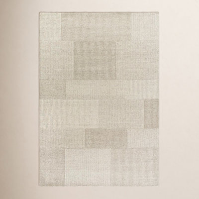 Cheena Hand-Tufted Block Print Area Rug
