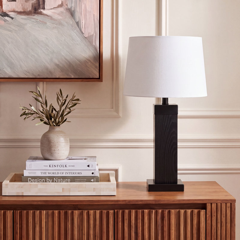 Reine 24 Inch Wood Table Lamp