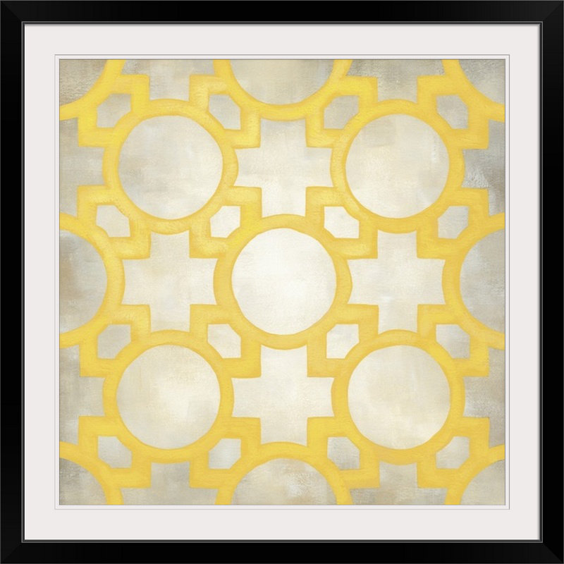 Anneros «Classical Symmetry Xiv», Chariklia Zarris, impression, H 38 po x l 38 po x P 1 po, Cadre noir